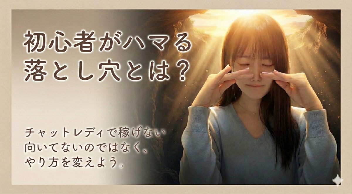 チャットレディで稼げない原因は？初心者がハマる落とし穴🧟