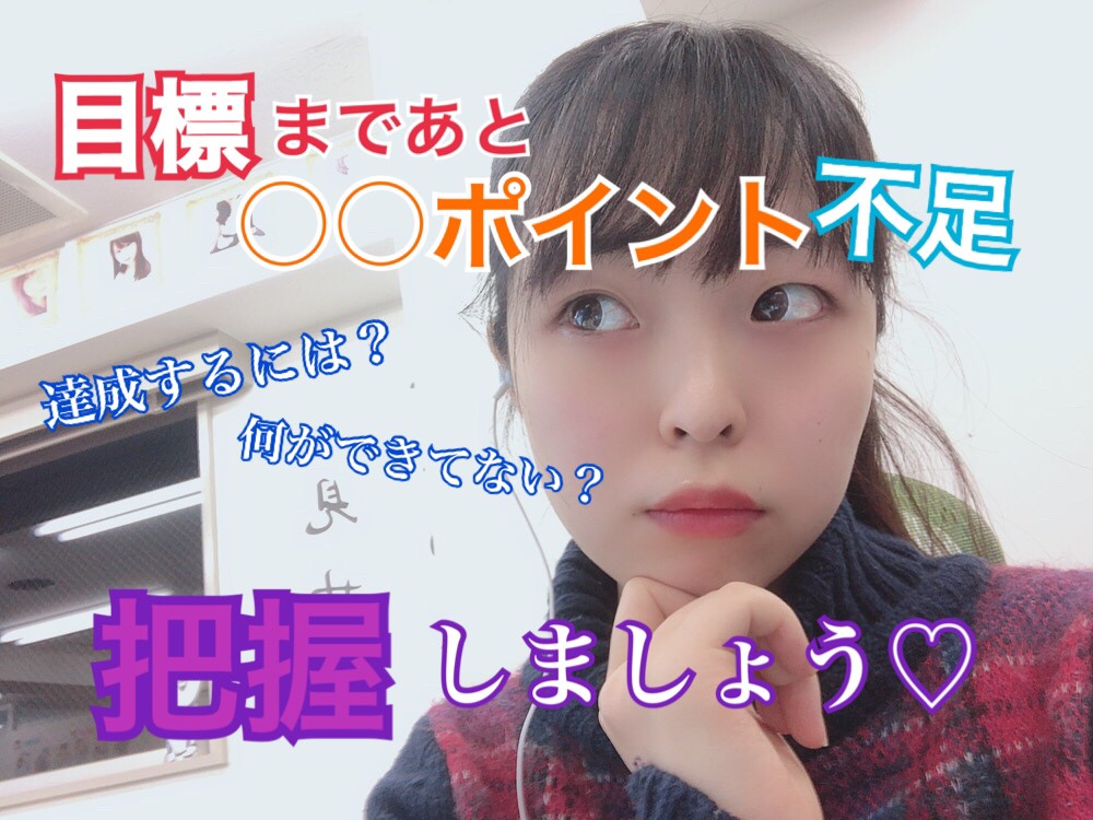 たてるだけじゃ、だめだよ～目標っ！